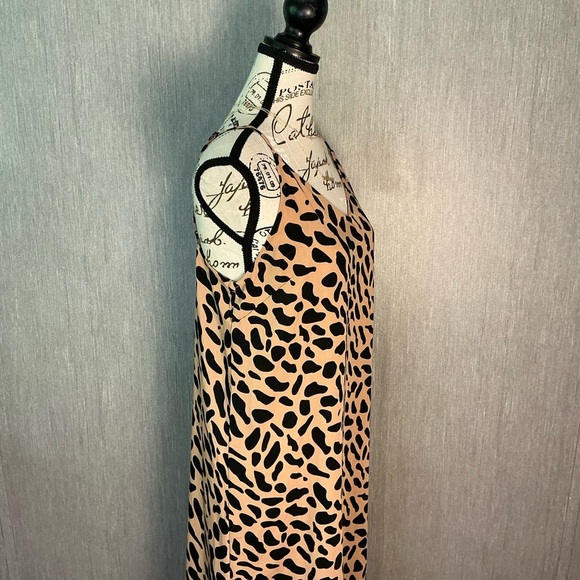 Kathleen Barnes The Drop Leopard Print Sleeveless Maxi Dress Size Medium - Picture 5 of 12